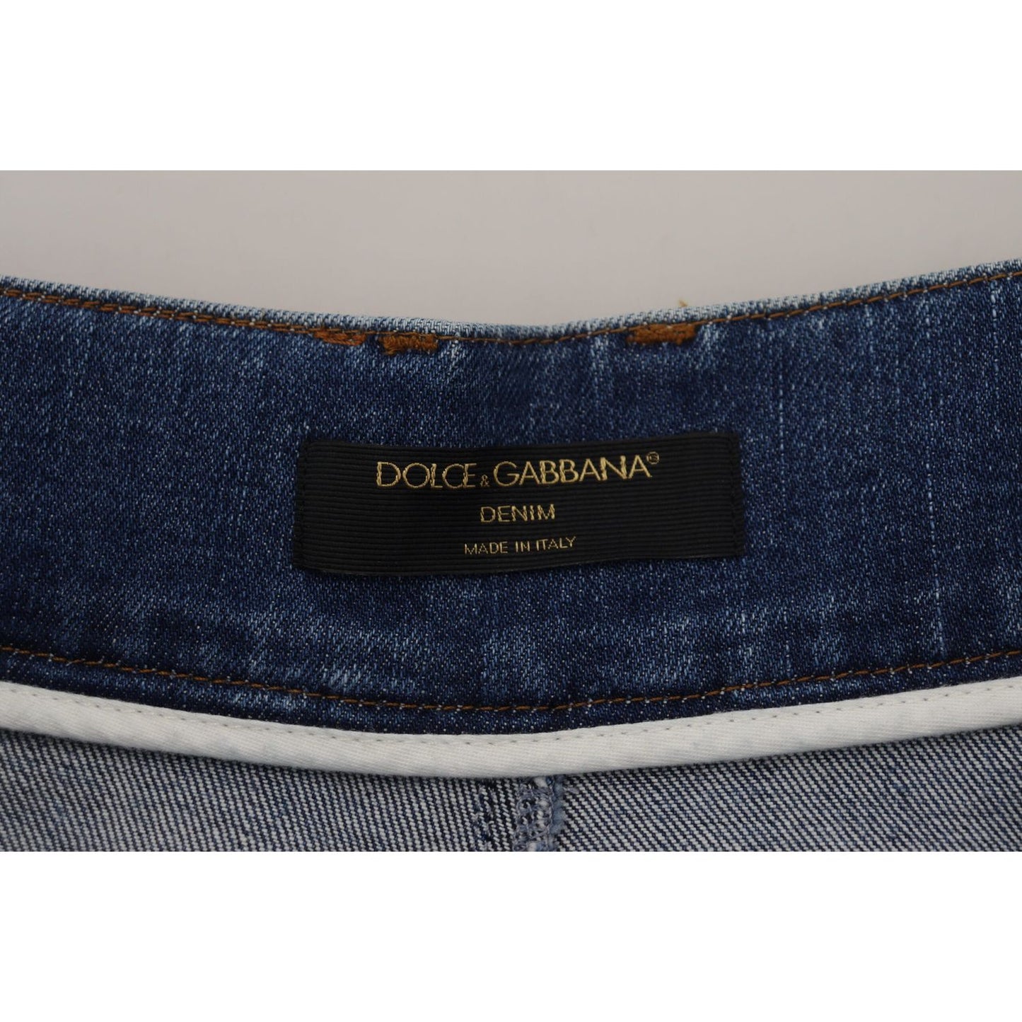 Dolce & Gabbana Elegant High Waist Blue Jeans Dolce & Gabbana