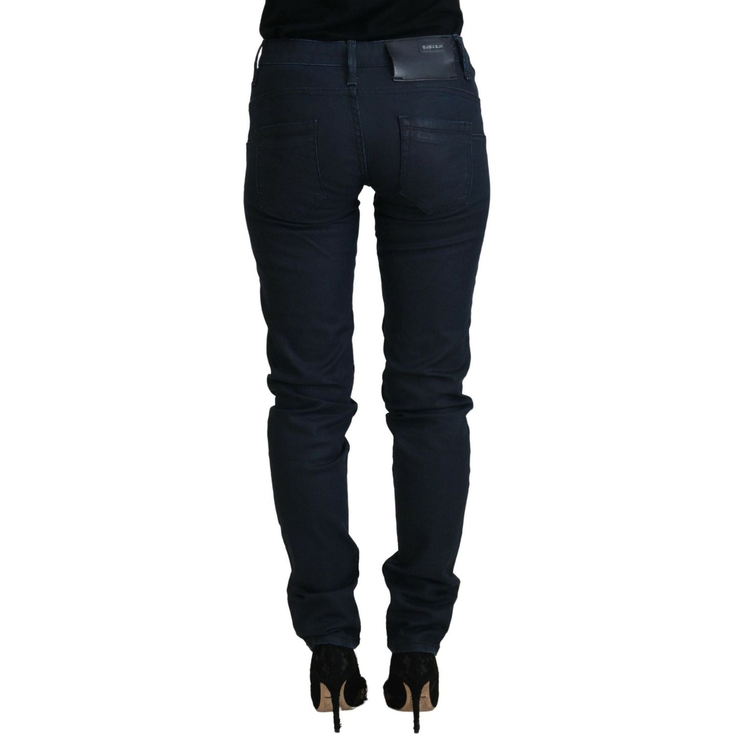 Acht Chic Low Waist Skinny Jeans in Blue Acht