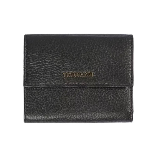 Elegant Black Leather Women's Wallet