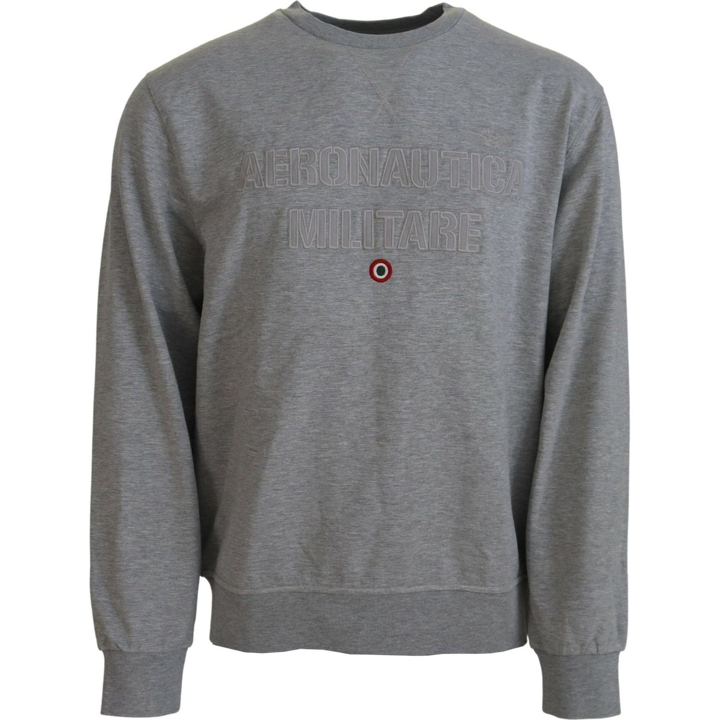 Aeronautica Militare Gray Men Pullover Sweatshirt Sweater