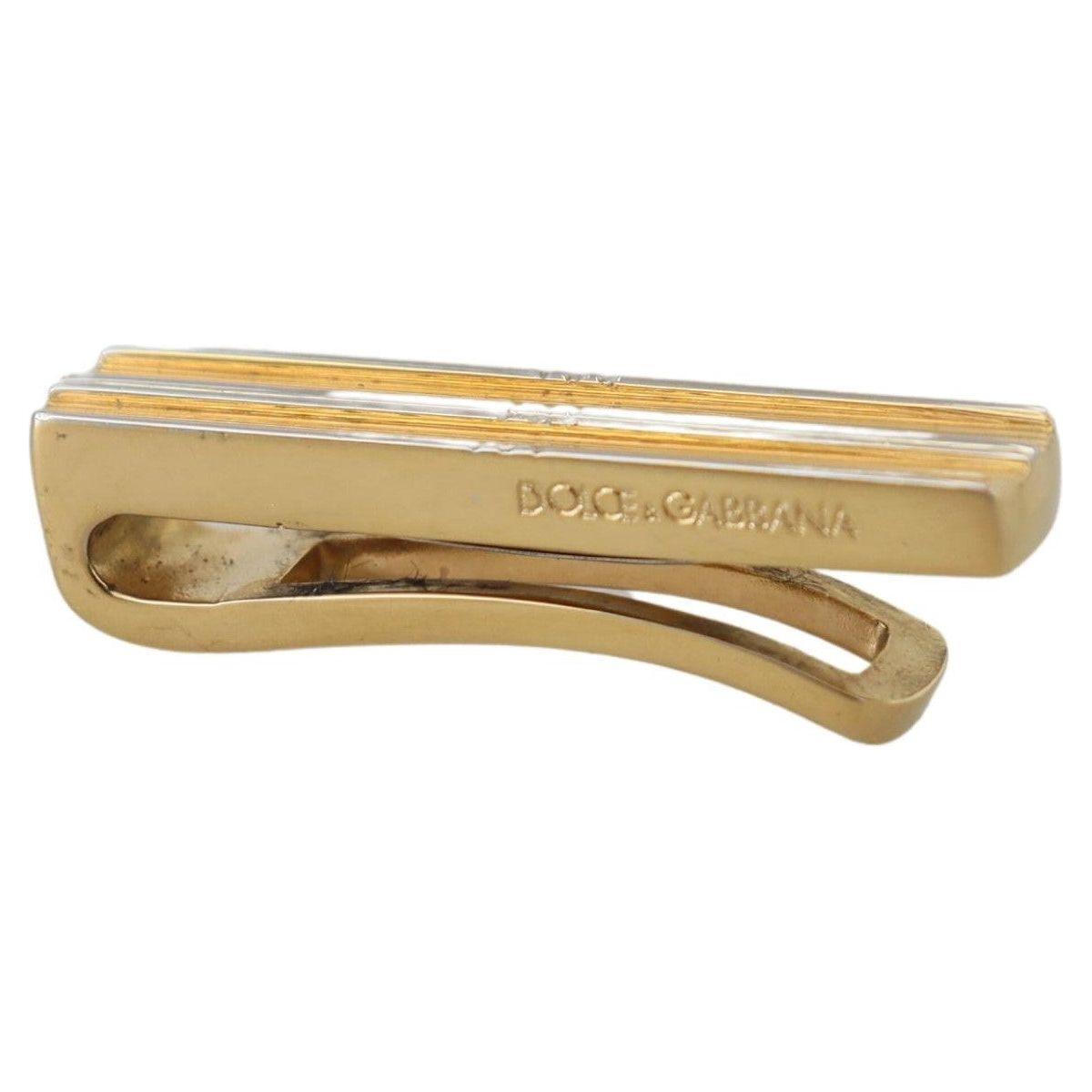 Dolce & Gabbana Elegant Gold Brass Tie Clip for Men Dolce & Gabbana