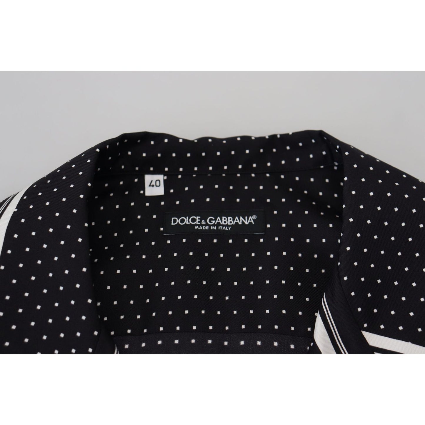 Dolce & Gabbana Elegant Silk Polka Dot Pajama Top Dolce & Gabbana