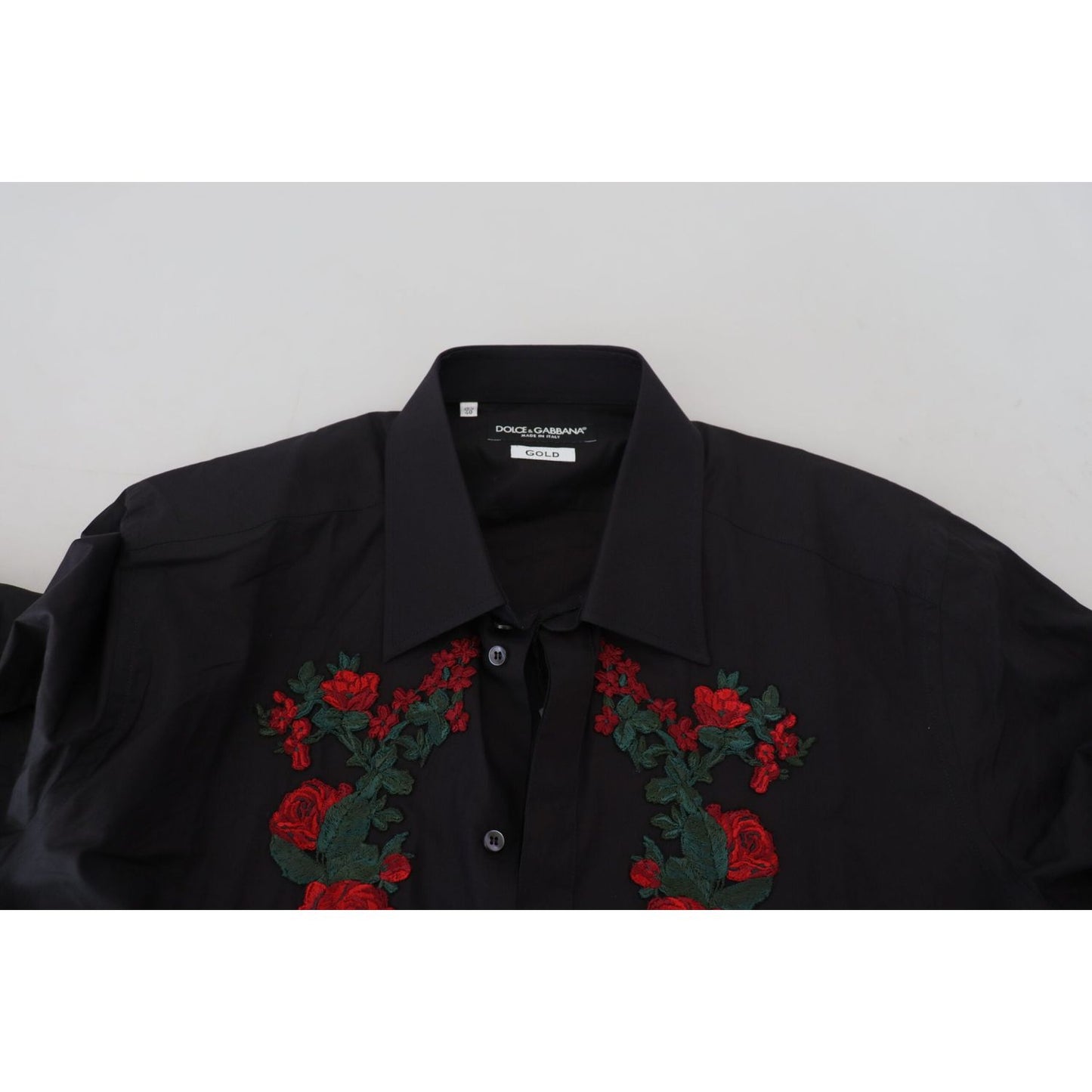 Dolce & Gabbana Elegant Floral Embroidered Cotton Shirt Dolce & Gabbana