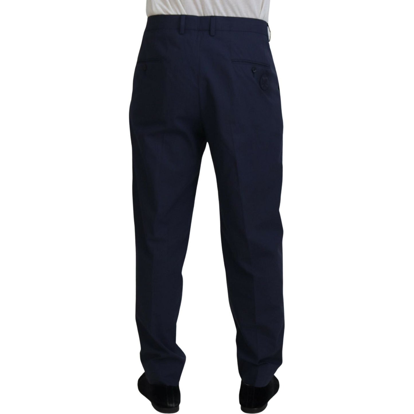 Dolce & Gabbana Elegant Dark Blue Chino Dress Pants Dolce & Gabbana