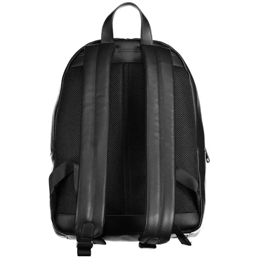 Tommy Hilfiger Black Polyethylene Men Backpack Tommy Hilfiger