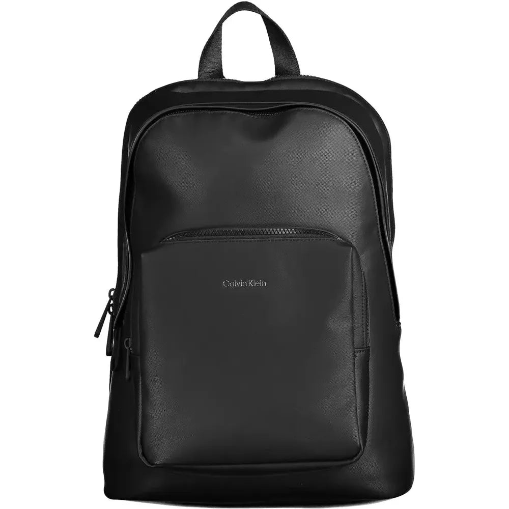 Calvin Klein Black Polyester Men Backpack Calvin Klein