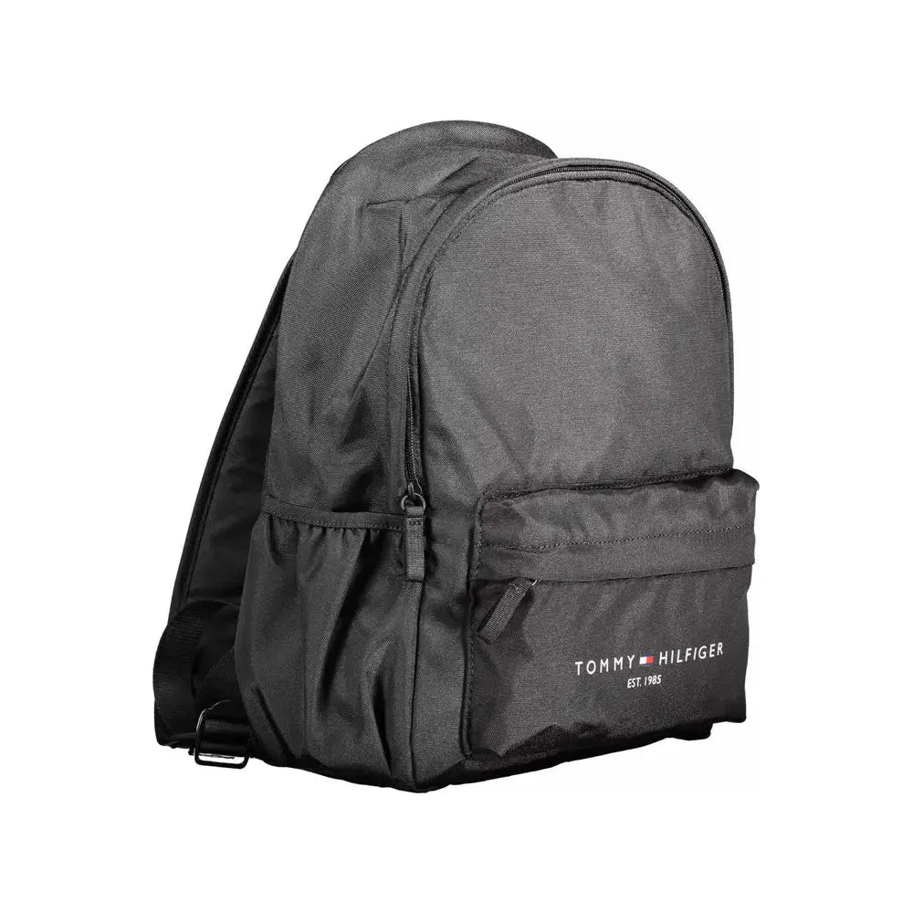 Tommy Hilfiger Black Polyester Men Backpack Tommy Hilfiger