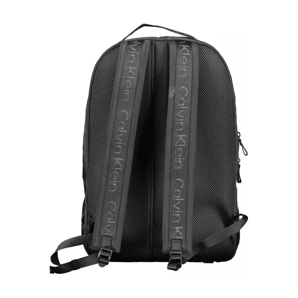 Calvin Klein Black Polyester Men Backpack Calvin Klein