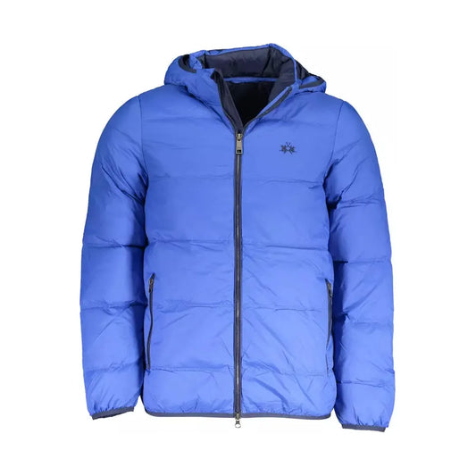 La Martina Blue Polyamide Jacket