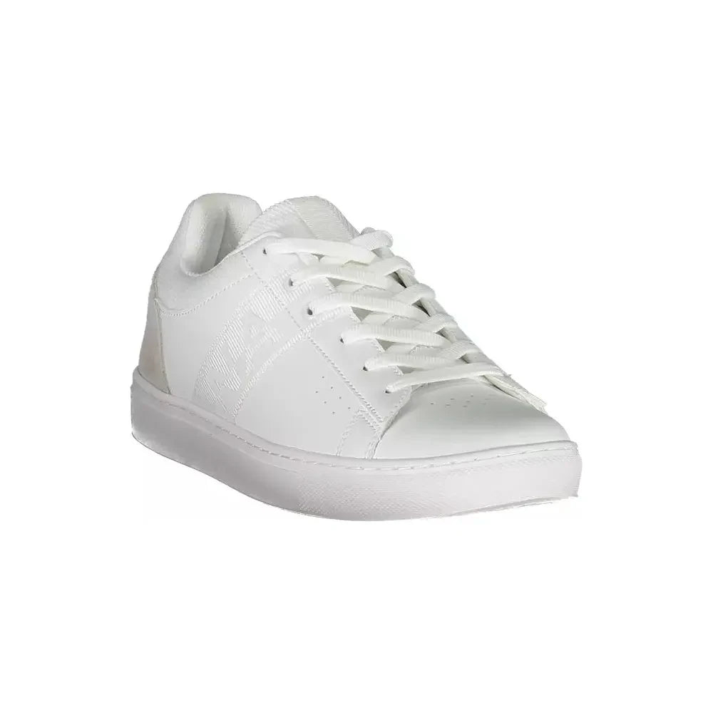 Napapijri White Leather Men Sneaker Napapijri