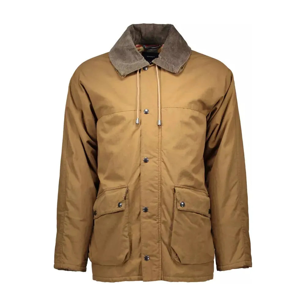 Gant Brown Cotton Men Jacket Gant