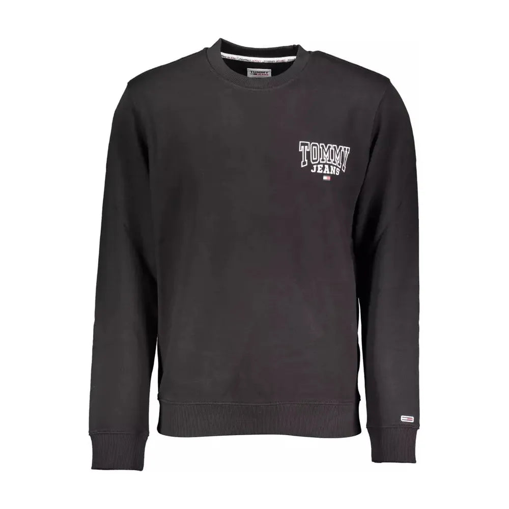 Tommy Hilfiger Black Cotton Men Sweater Tommy Hilfiger