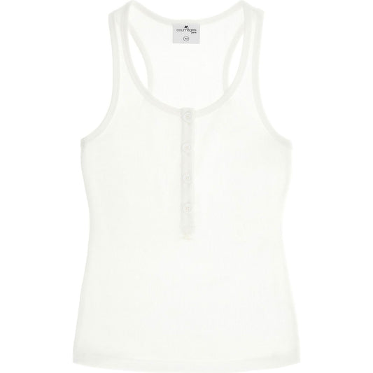 Courreges 90's ribbed tank top with