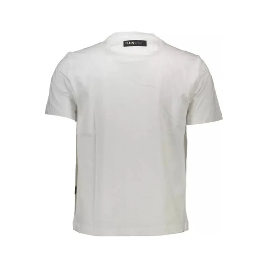 Plein Sport White Cotton Men T-Shirt Plein Sport