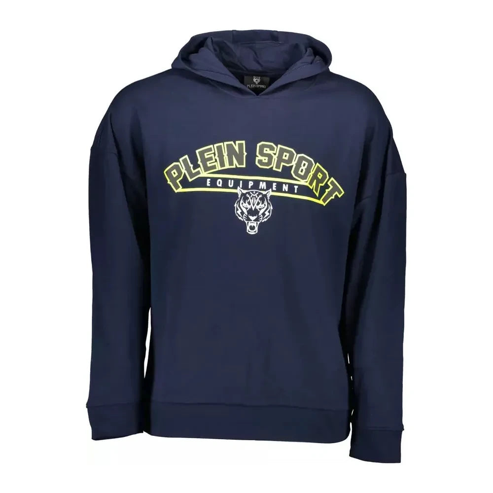 Plein Sport Blue Cotton Men Sweater Plein Sport