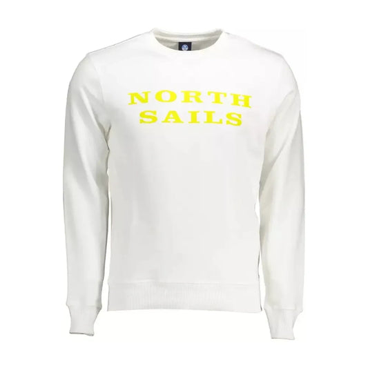 North Sails White Cotton Men Sweater North Sails