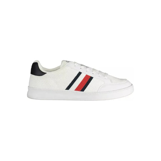 Tommy Hilfiger White Polyester Men Sneaker Tommy Hilfiger