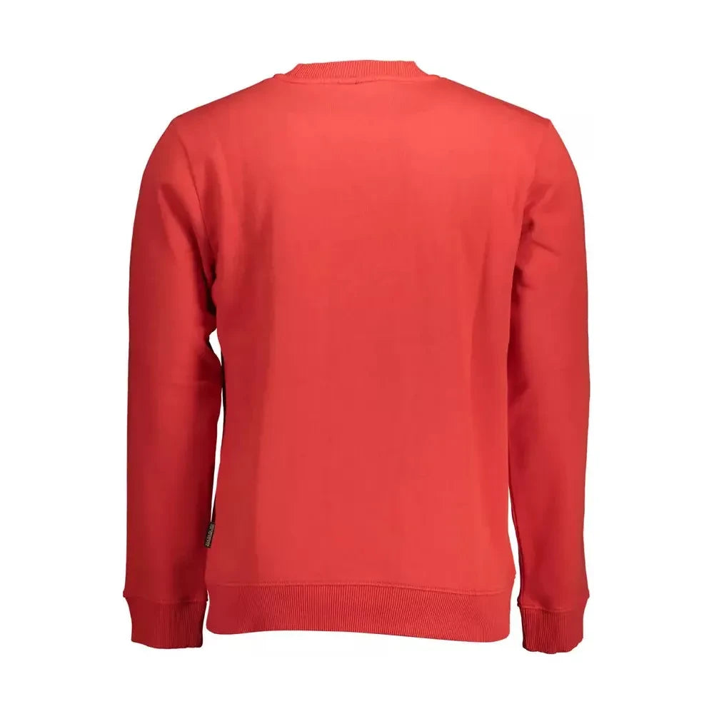 Napapijri Red Cotton Men Sweater Napapijri