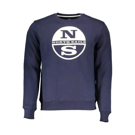 North Sails Blue Cotton Men Sweater North Sails