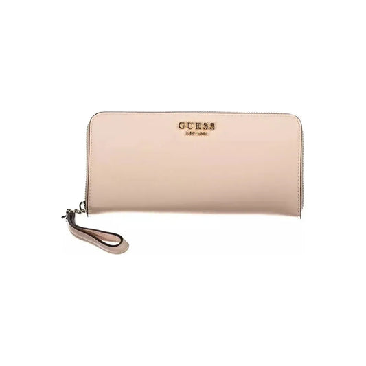 Guess Jeans Pink Polyethylene Women Wallet Guess Jeans