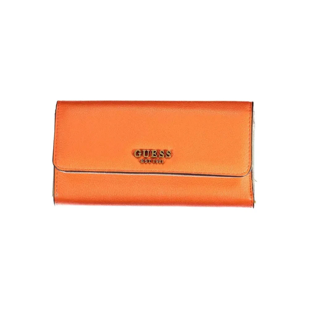 Guess Jeans Orange Polyethylene Women Wallet Guess Jeans