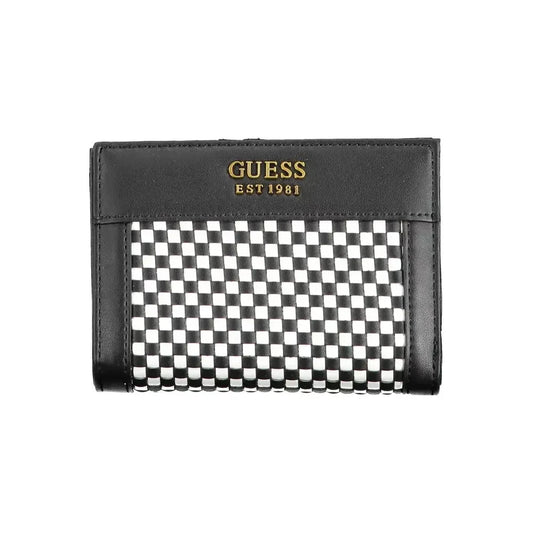 Guess Jeans Black Polyethylene Women Wallet Guess Jeans