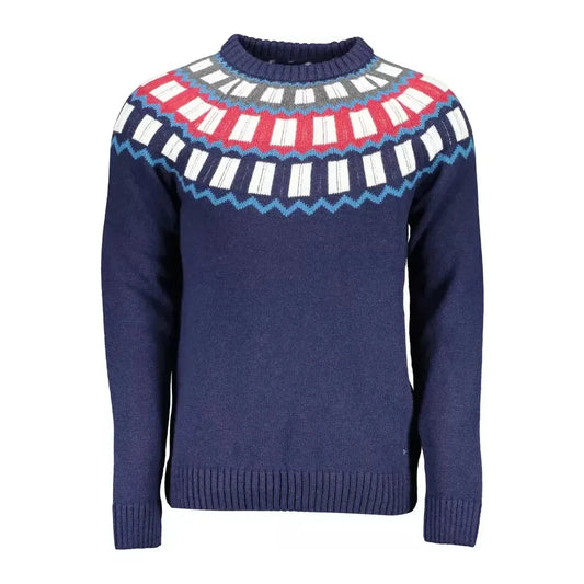 Gant Blue Wool Men Sweater Gant