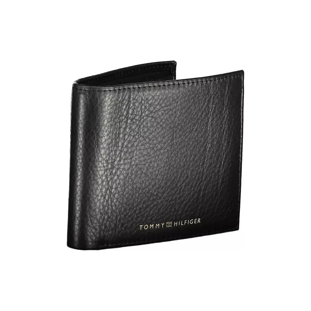 Tommy Hilfiger Black Leather Men Wallet Tommy Hilfiger