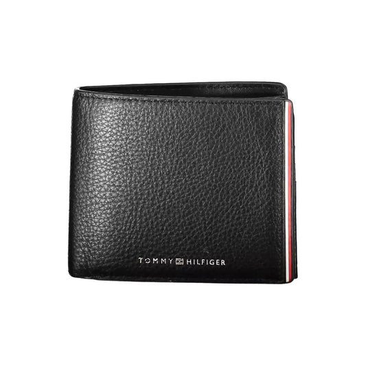 Tommy Hilfiger Black Leather Men Wallet Tommy Hilfiger