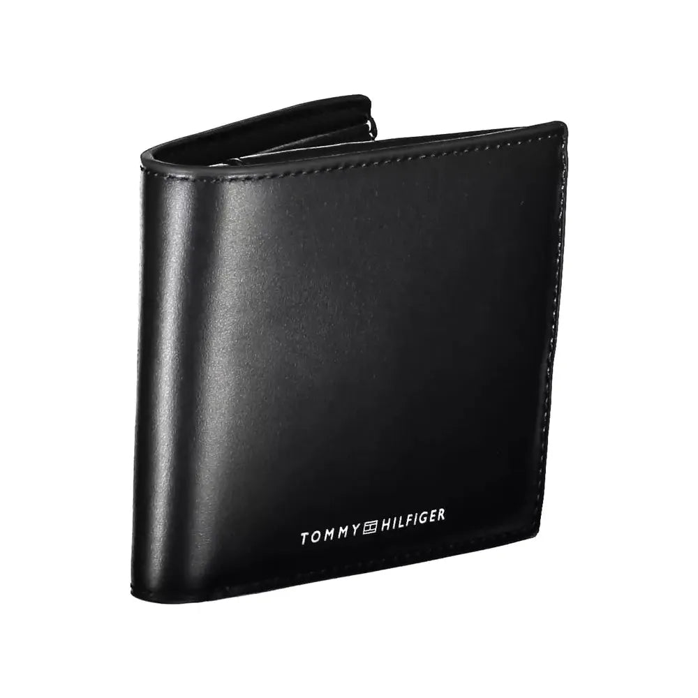 Tommy Hilfiger Black Leather Men Wallet Tommy Hilfiger