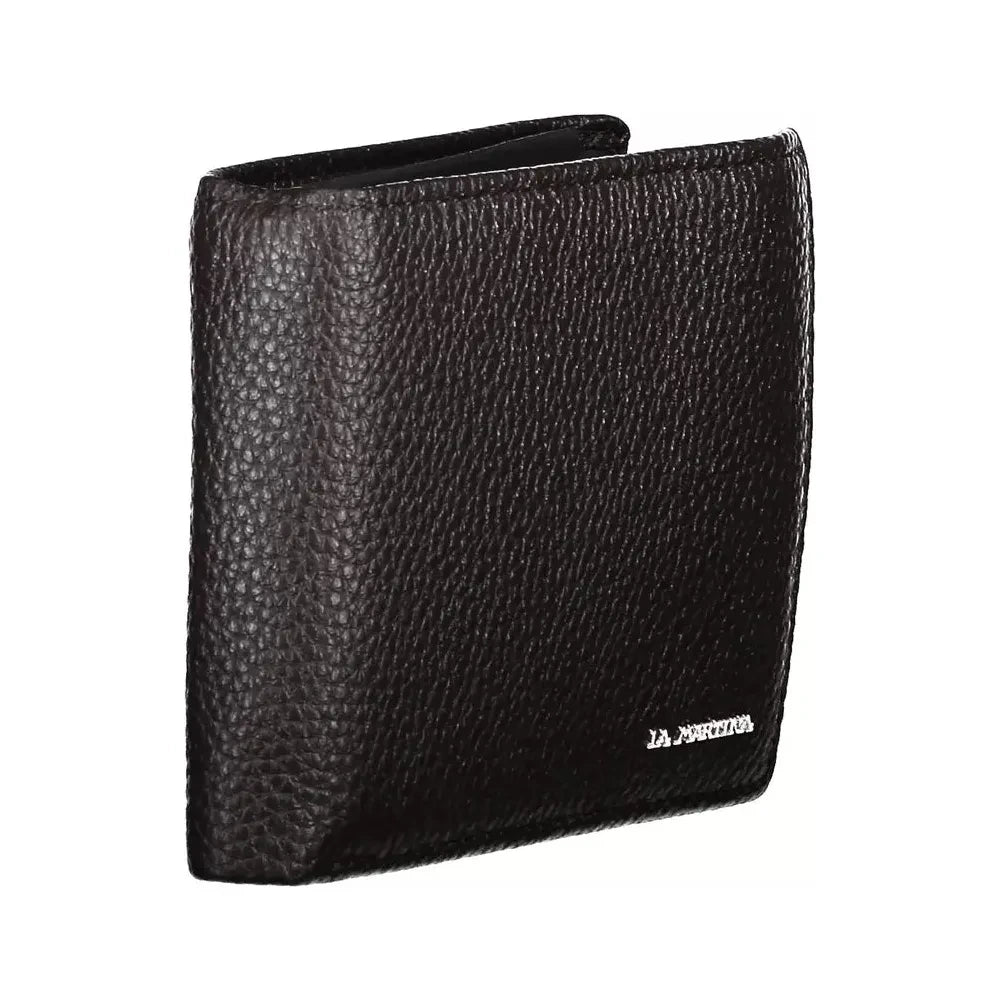 La Martina Brown Leather Men Wallet La Martina