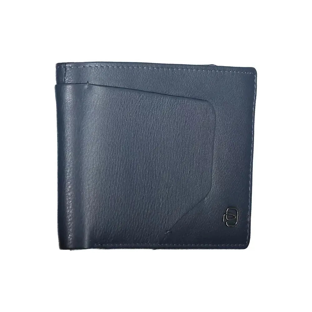 Piquadro Blue Leather Men Wallet Piquadro