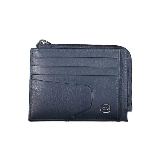 Piquadro Blue Leather Men Wallet Piquadro