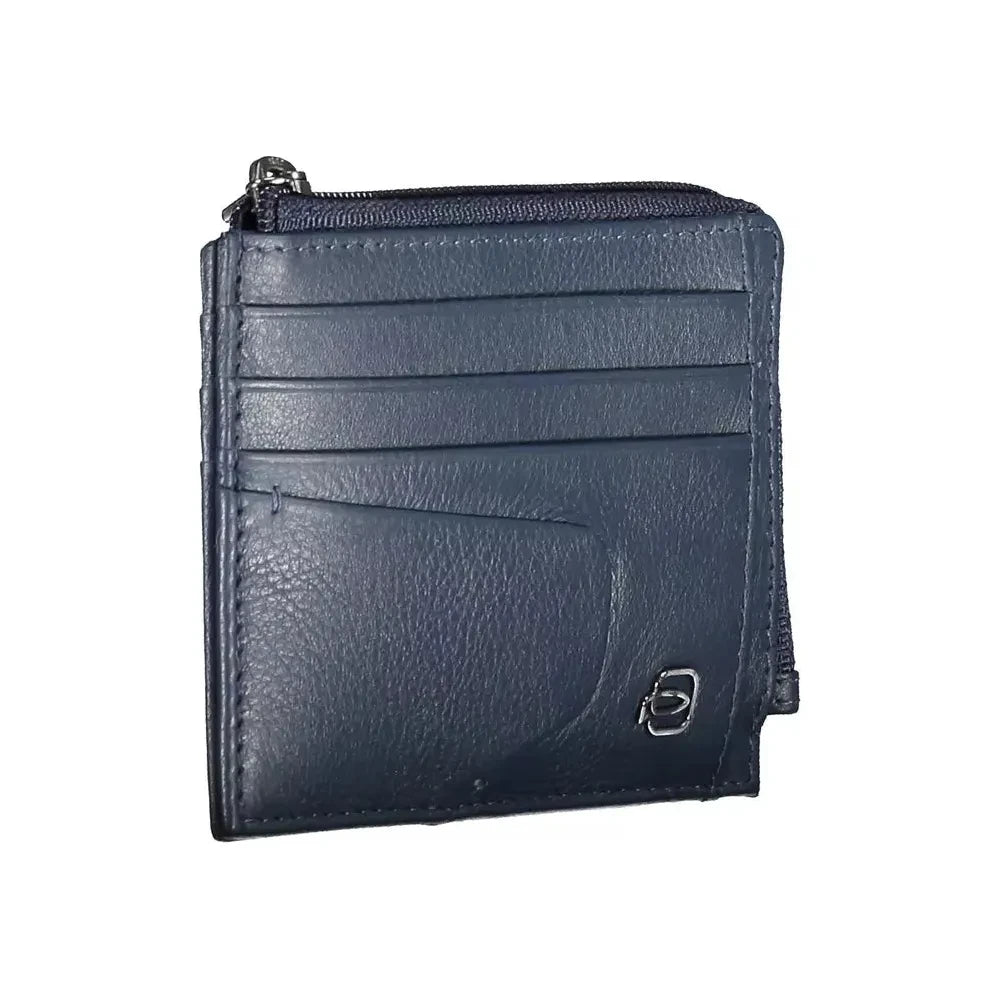 Piquadro Blue Leather Men Wallet Piquadro