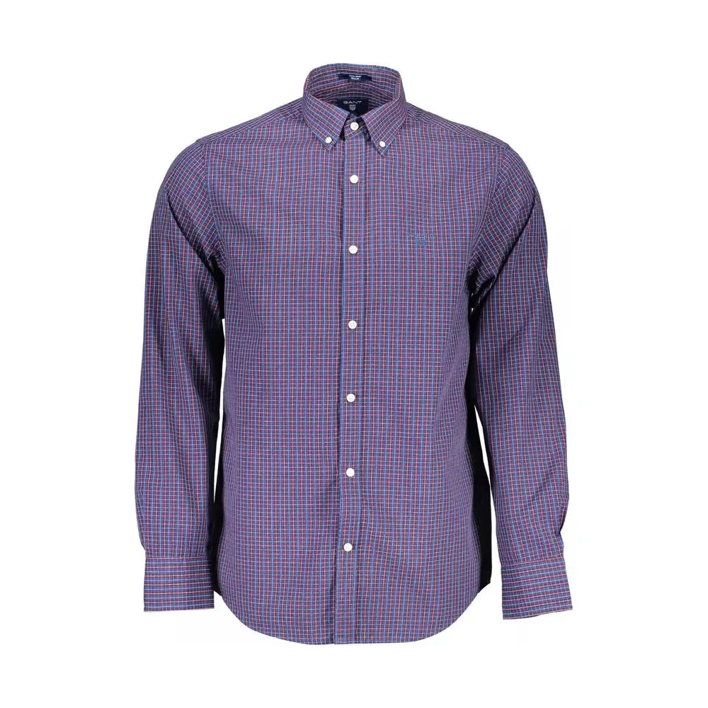 Gant Blue Cotton Men Shirt Gant