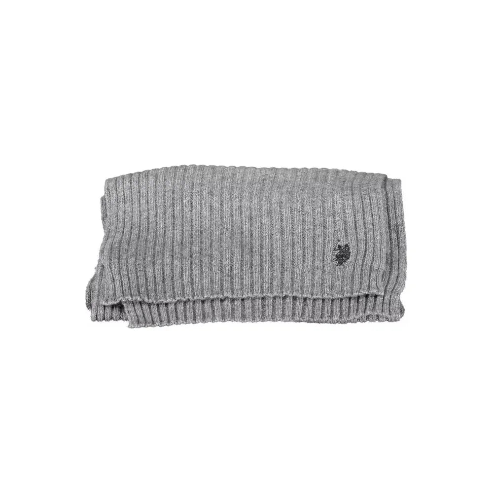 U.S. POLO ASSN. Gray Wool Mens Scarf U.S. POLO ASSN.