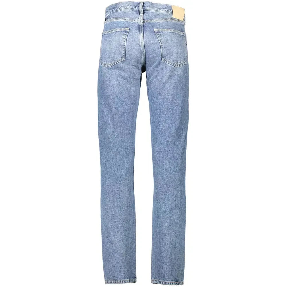 Gant Light Blue Cotton Men Jean Gant