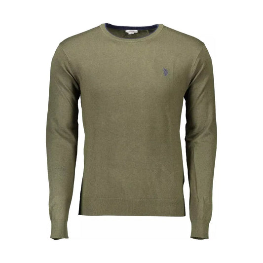 U.S. POLO ASSN. Green Viscose Men Sweater