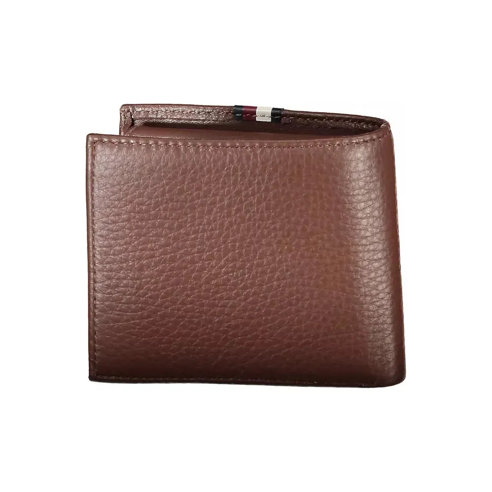 Tommy Hilfiger Brown Leather Men Wallet Tommy Hilfiger