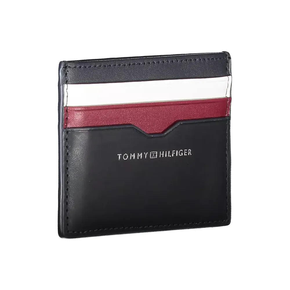 Tommy Hilfiger Blue Leather Men Wallet Tommy Hilfiger