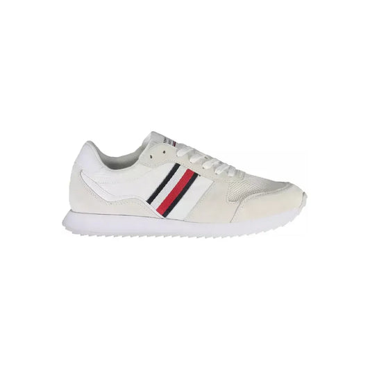 Tommy Hilfiger Eco-Conscious White Sneakers With Logo Accent Tommy Hilfiger