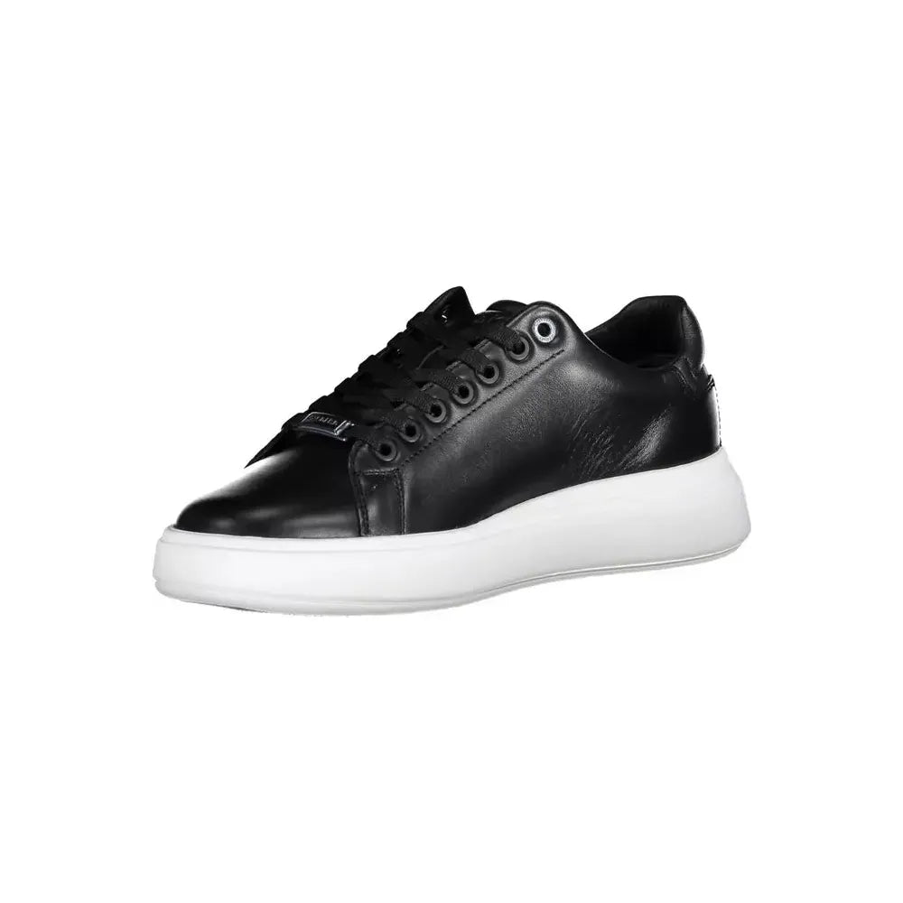 Calvin Klein Black Leather Women Sneaker Calvin Klein