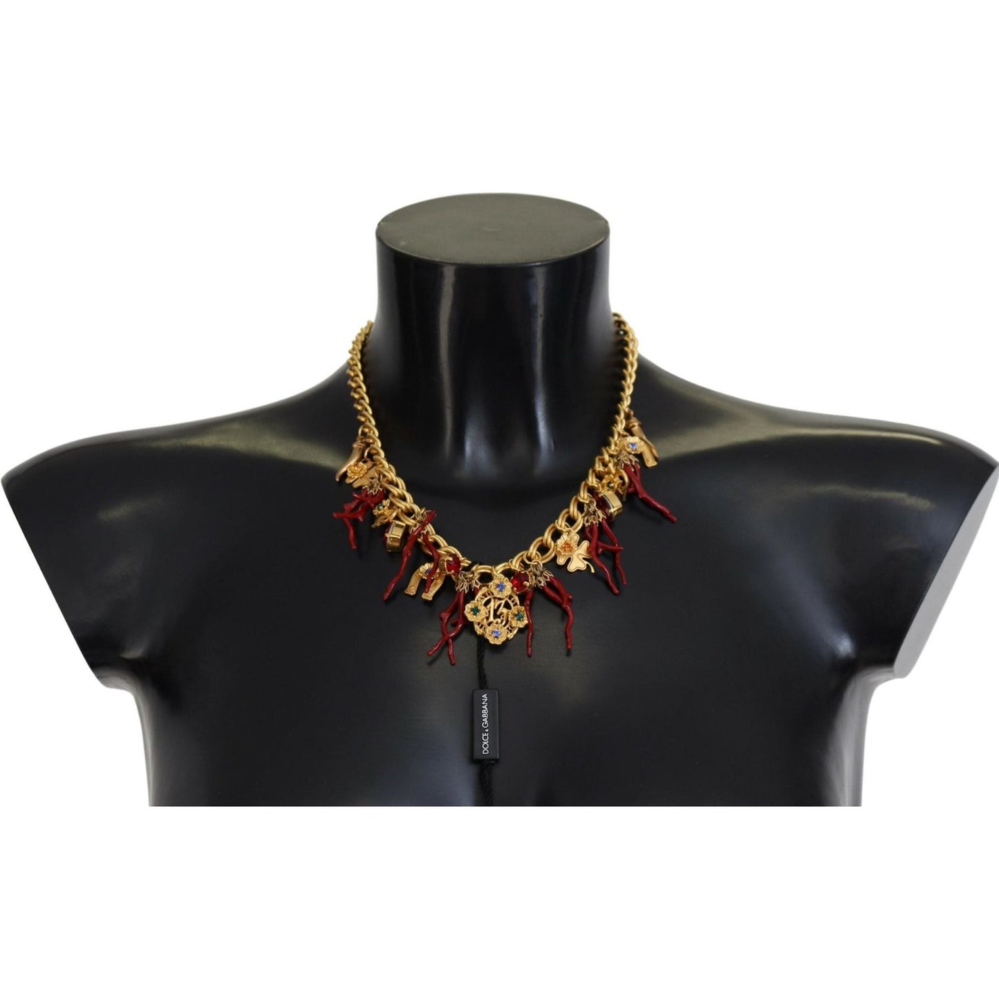 Dolce & Gabbana Opulent Multicolor Crystal Statement Necklace Necklace Dolce & Gabbana