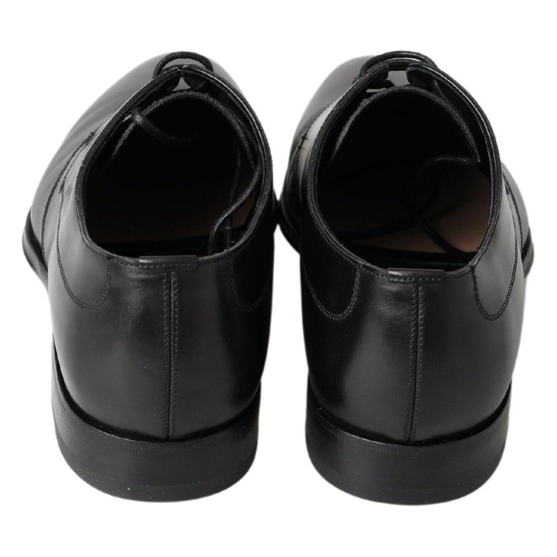 Dolce & Gabbana Classic Black Leather Derby Shoes Dolce & Gabbana