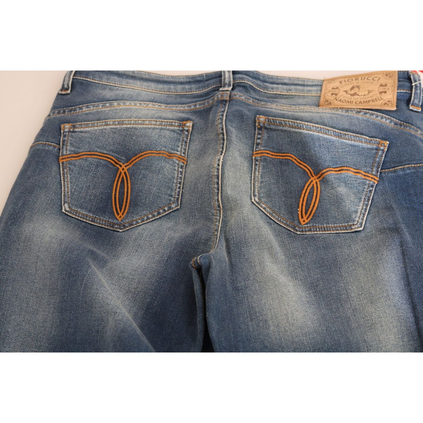 Fiorucci Svelte Mid Waist Slim Jeans in Vintage Blue Fiorucci