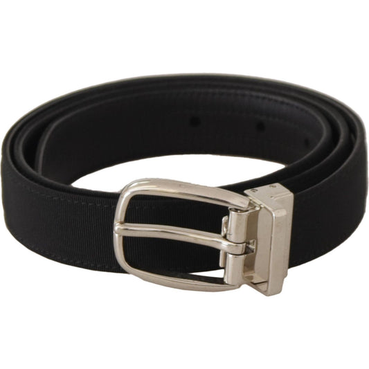 Dolce & Gabbana Elegant Engraved Buckle Leather Belt Dolce & Gabbana