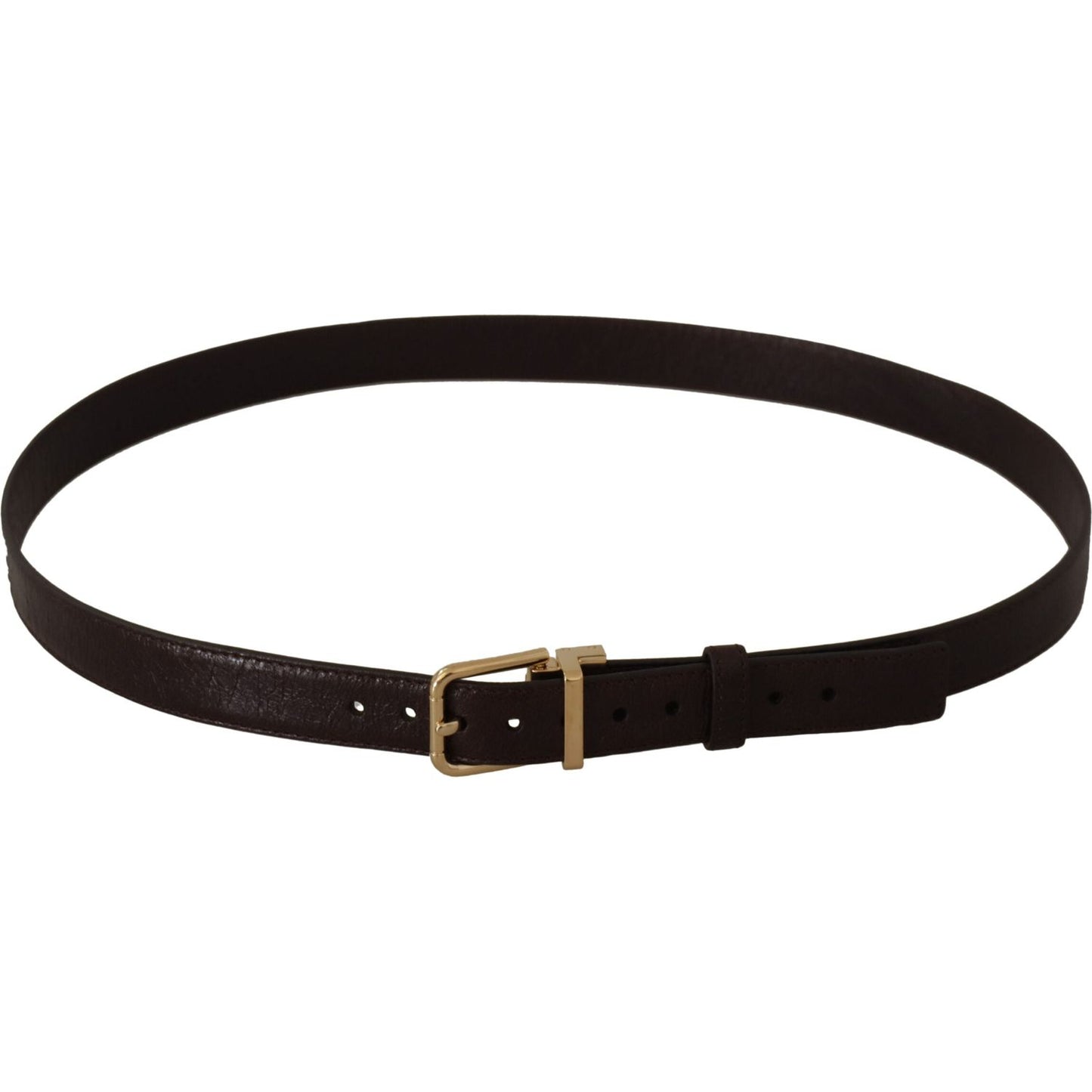 Dolce & Gabbana Elegant Leather Belt with Metal Buckle Dolce & Gabbana