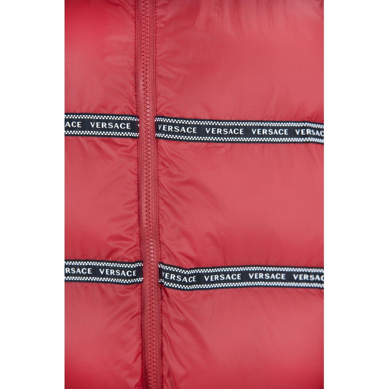 Versace Red Polyester Vest Versace