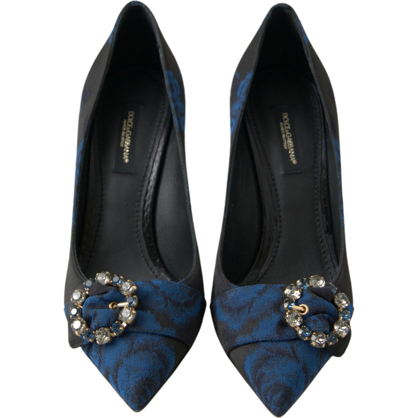 Dolce & Gabbana Elegant Blue Crystal Embellished Pumps Dolce & Gabbana