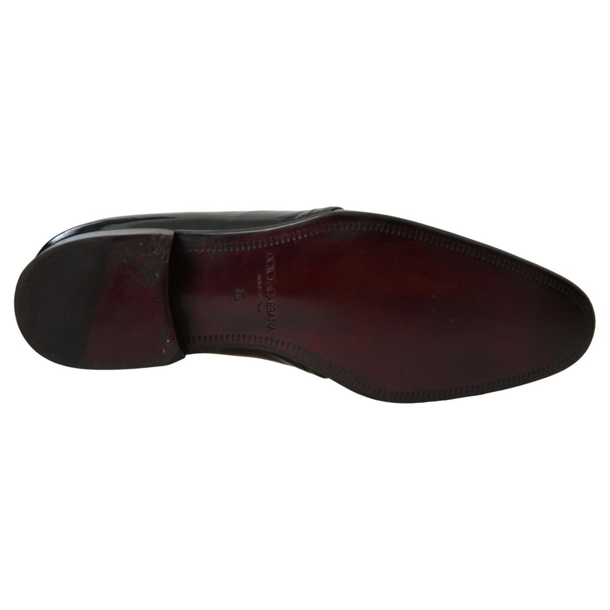 Dolce & Gabbana Elegant Black Patent Leather Formal Men's Shoes Dolce & Gabbana